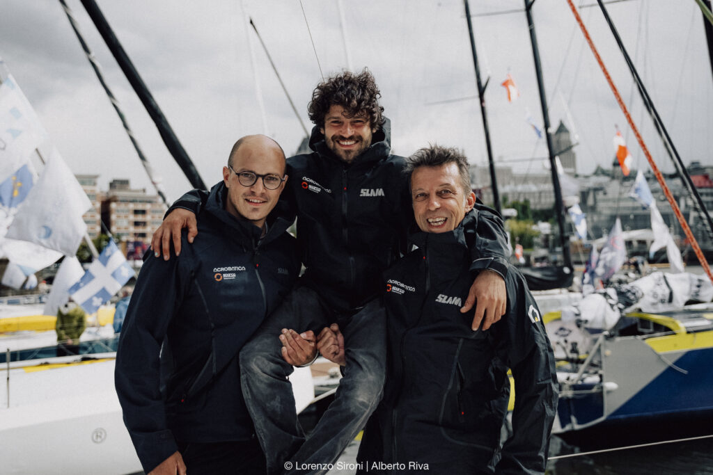 Alberto Riva Axion Acrobatica e Alberto Riva in partenza per la storica Québec Saint-Malo ...