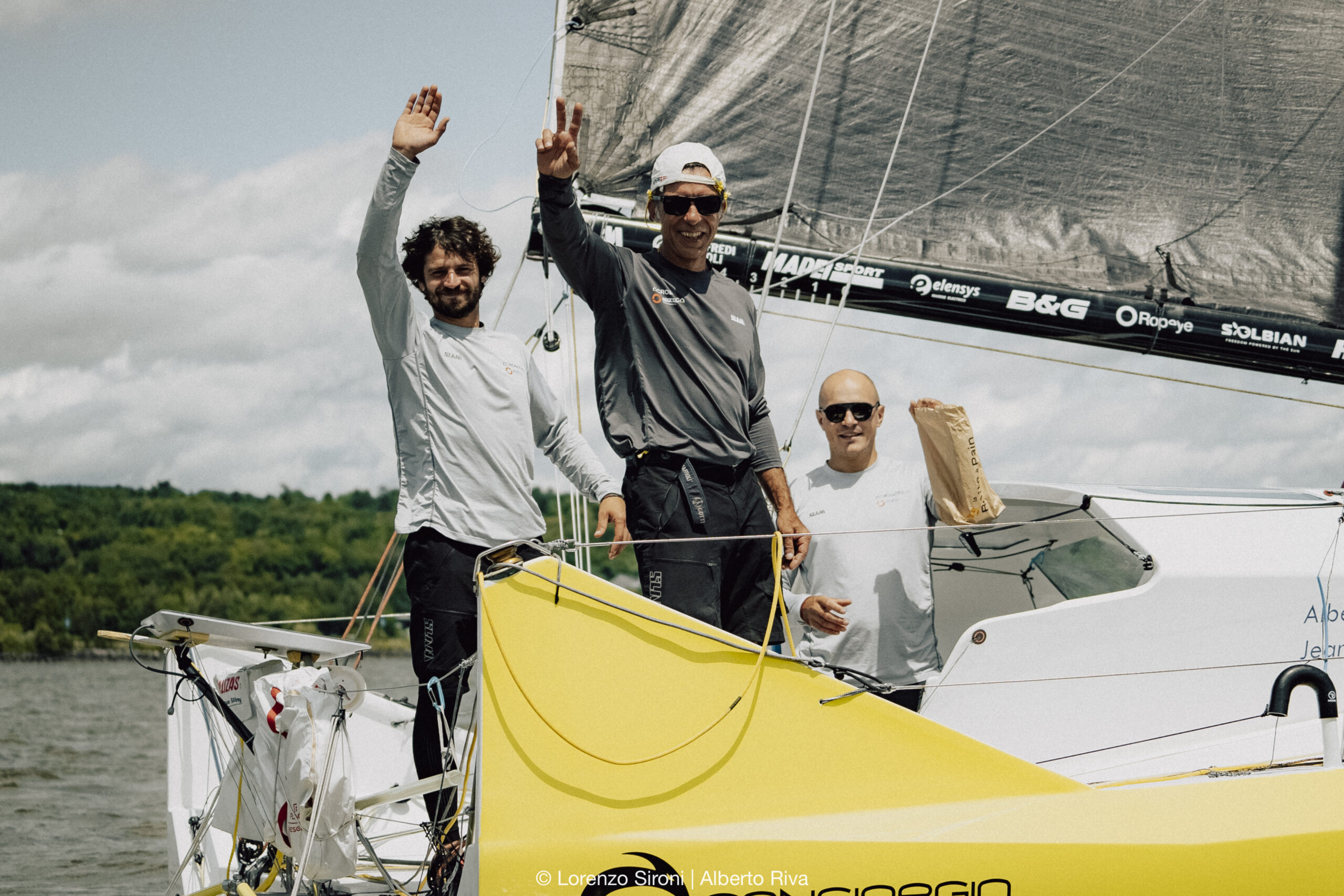 Acrobatica e Alberto Riva in partenza per la storica Québec Saint-Malo