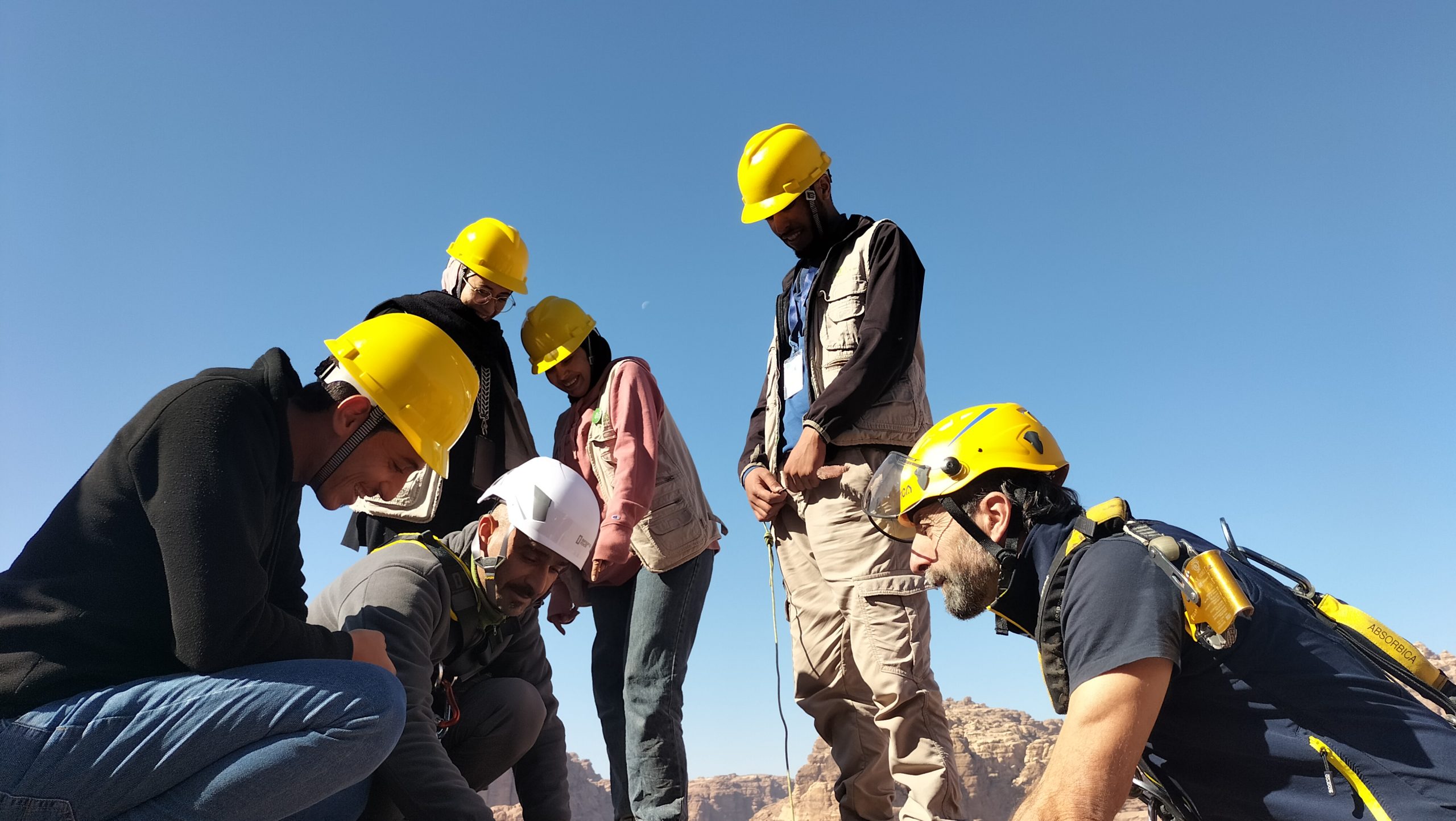 Acrobatica sbarca in Giordania per insegnare la tecnica del restauro monumentale su fune!