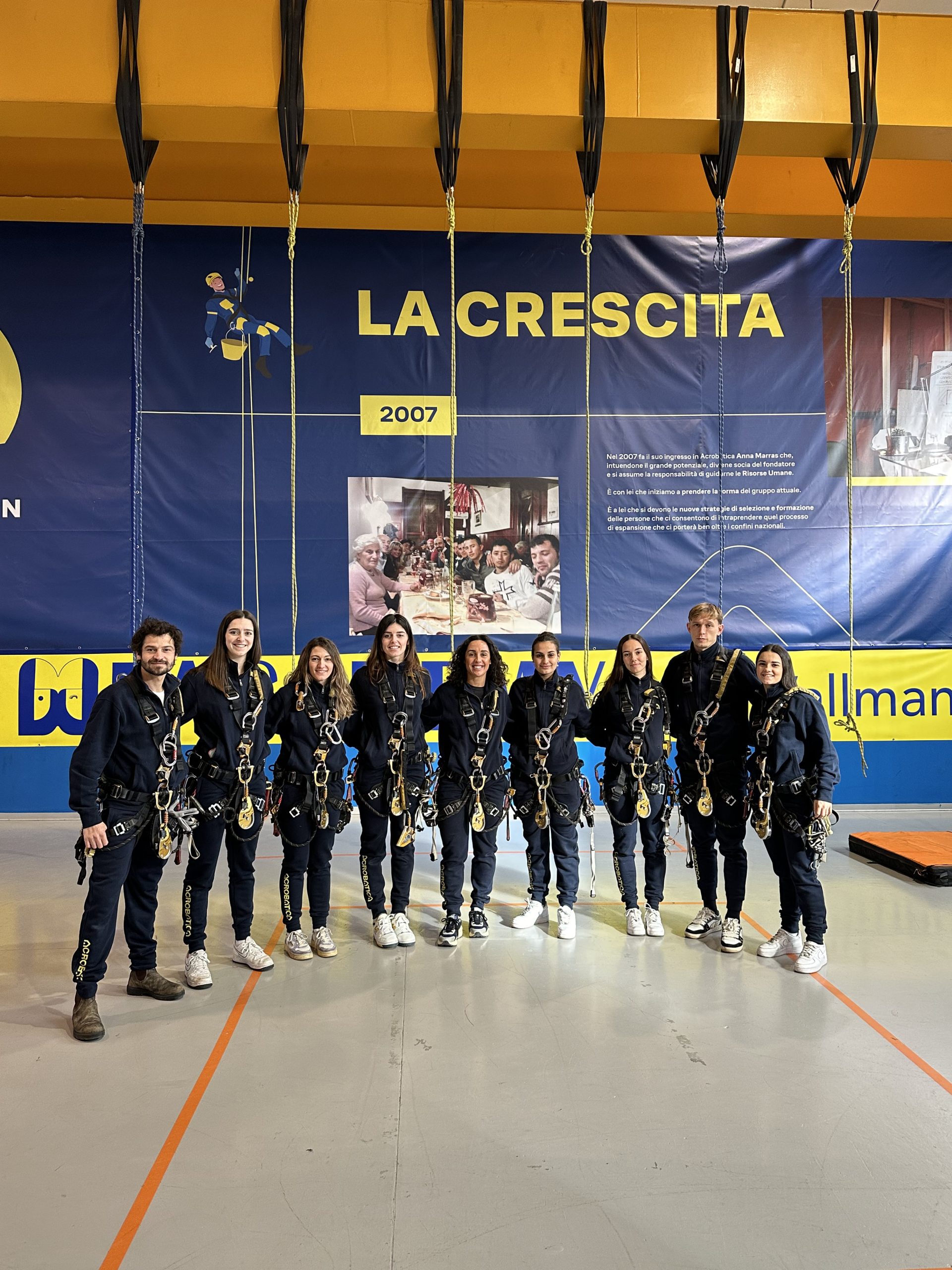 Gli sportivi di Acrobatica alla WallmanW Academy per “Un giorno da WallmanW”